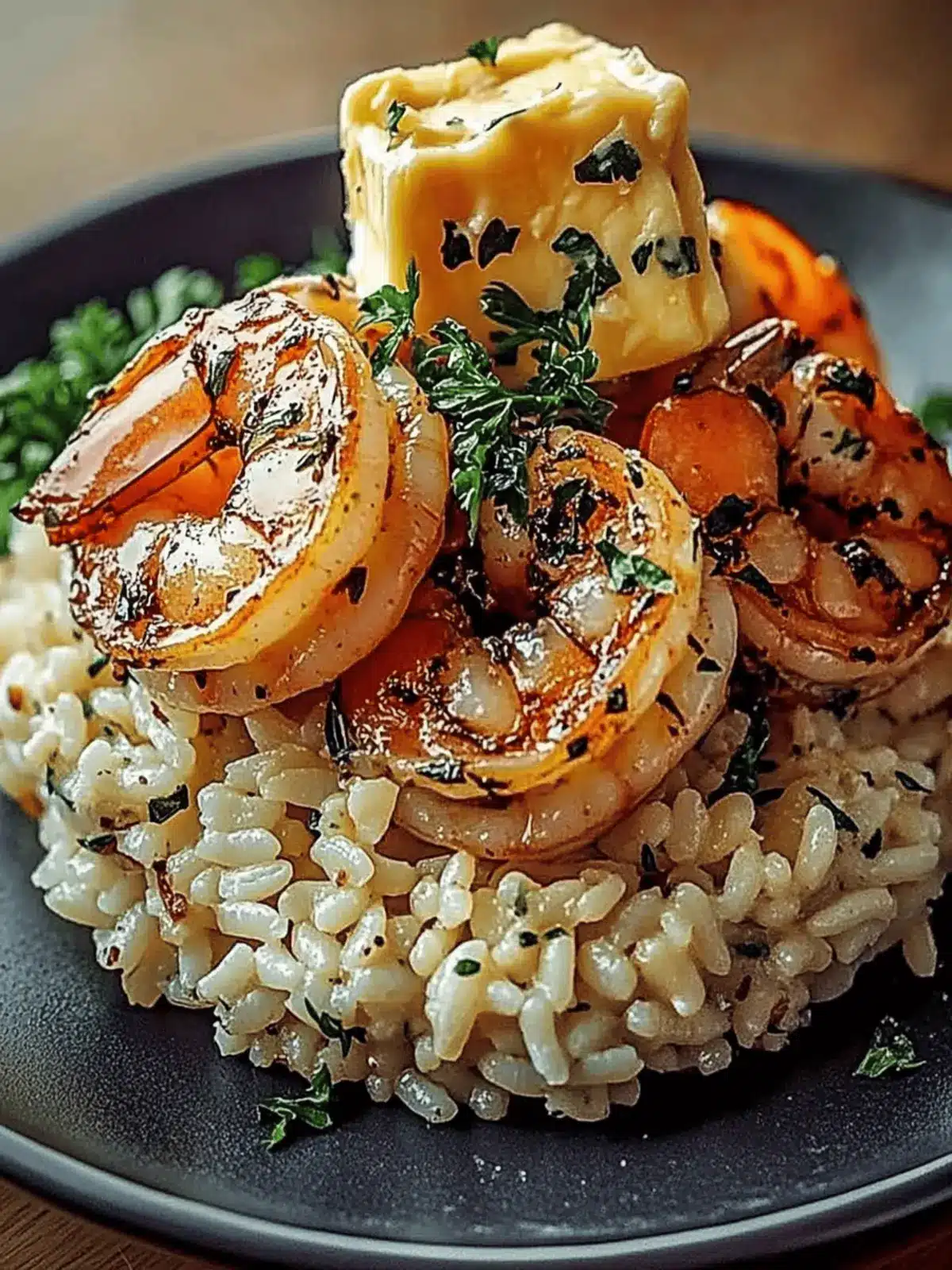 Garnelen Knoblauchbutter Reis: Einfach und köstlich 2 Garnelen Knoblauchbutter Reis