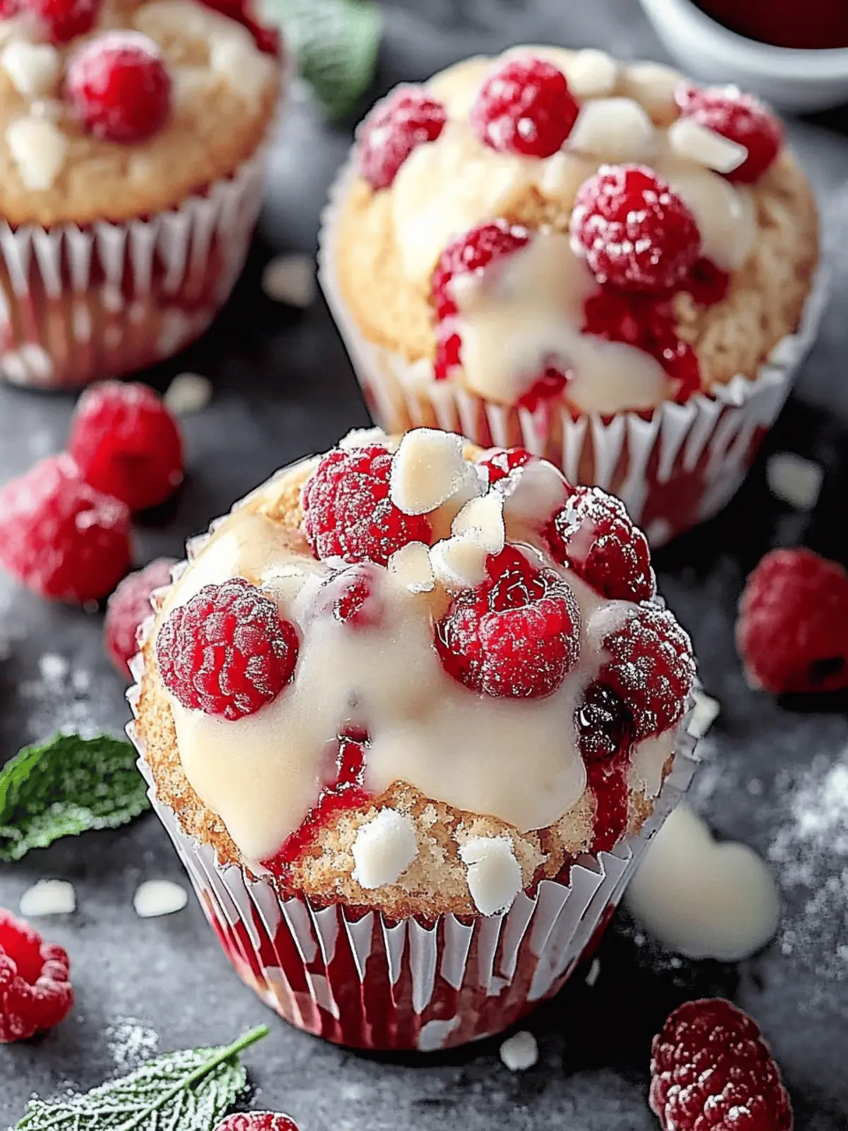 Weiße Schokolade Himbeeren Muffins leicht gemacht 2 Weiße Schokolade Himbeeren Muffins