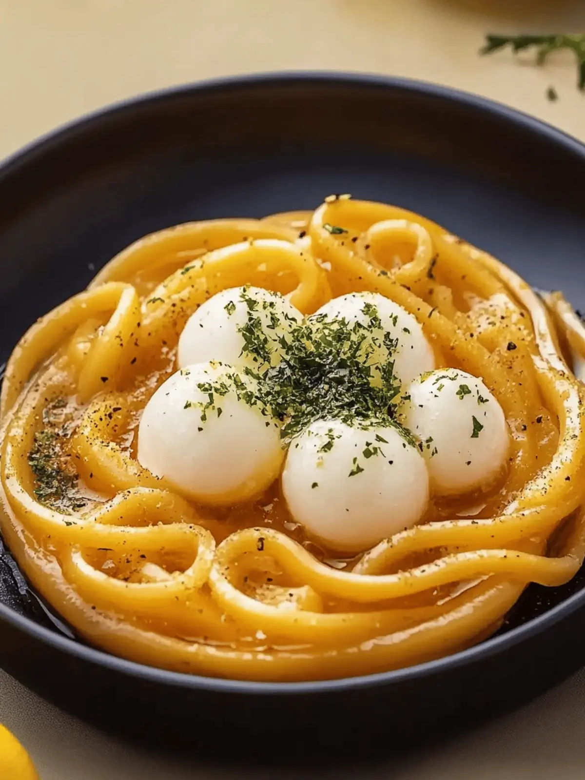 Cremige Umami Udon: Eine Geschmacksexplosion! 2 Cremige Umami Udon: Der Geschmack, der verführt