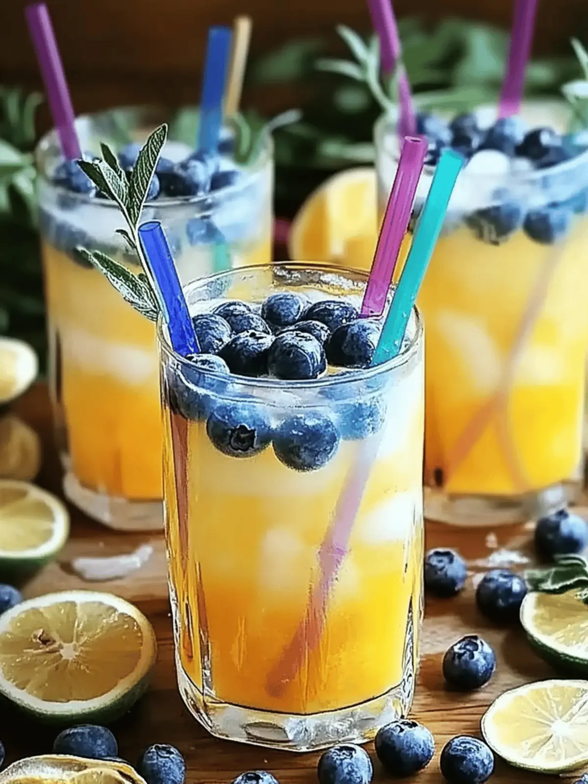 Genießen Sie farbwechselnde Limonade erfrischend und spritzig