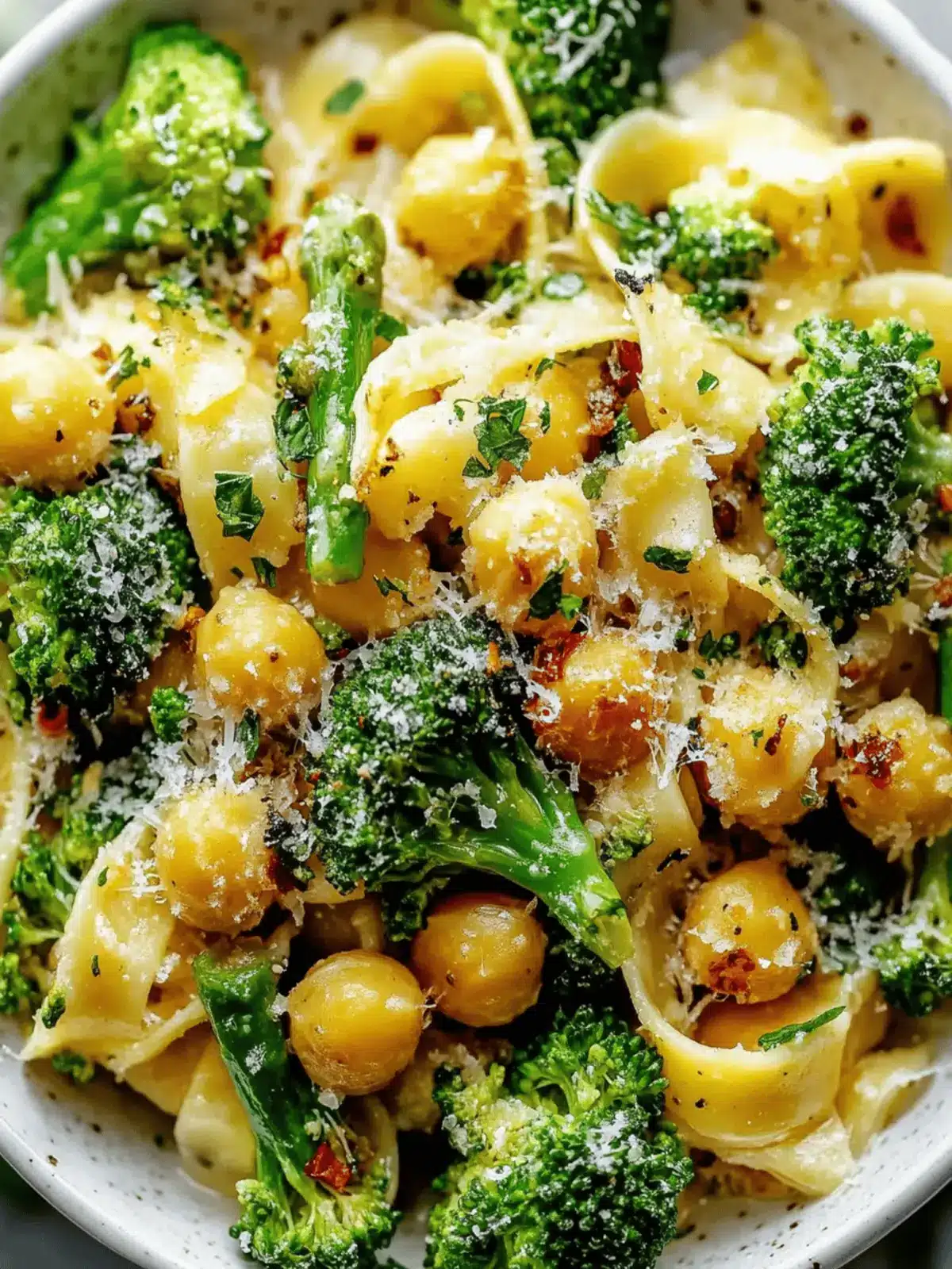 Brokkoli Kichererbsen Pasta mit Knoblauch Olivenöl 4 Brokkoli Kichererbsen Pasta mit Knoblauch Olivenöl