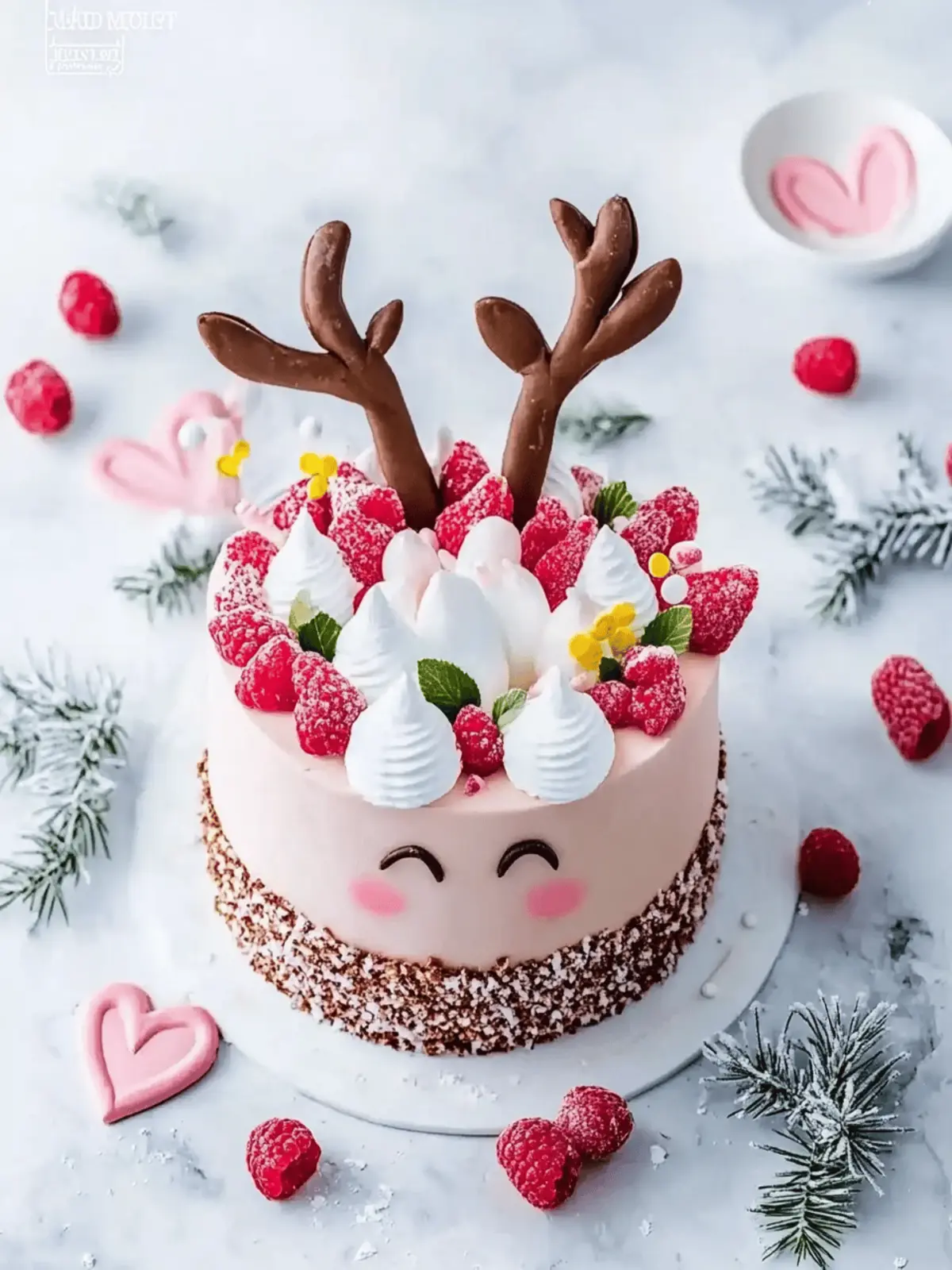 Rentierkuchen für Weihnachten