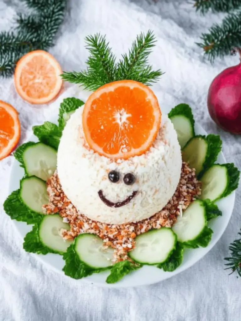 Frischkäse Schneeman