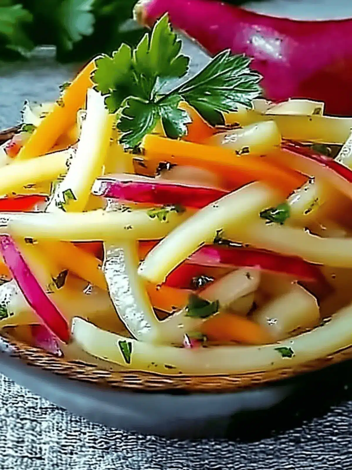 Frischer Kohlrabi-Salat für den perfekten Genuss 3 Kohlrabi-Salat