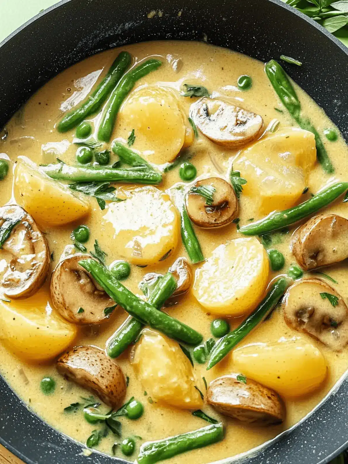 Kartoffel- und Pilzpfanne mit Bohnen für jeden Tag 4 Kartoffel- und Pilzpfanne mit Bohnen