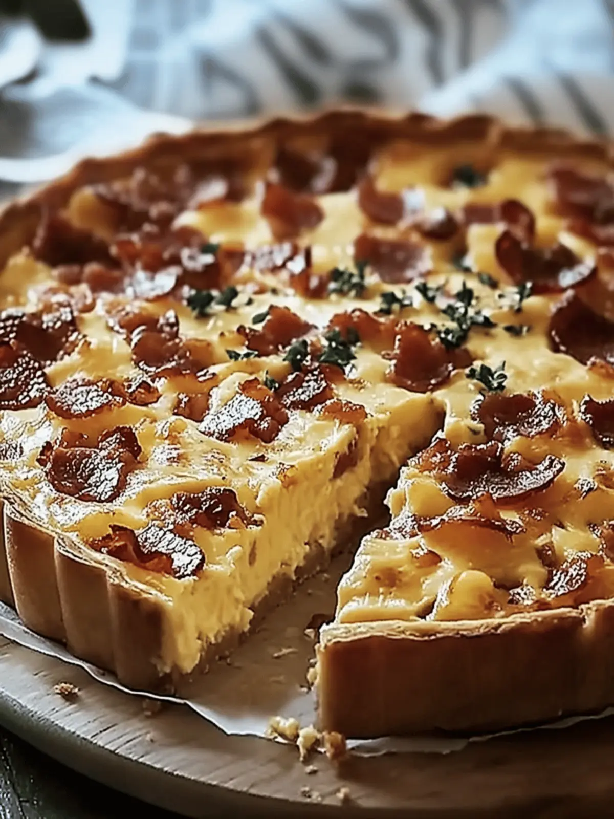 Bacon- und Cheddar-Käsekuchen für jeden Anlass 3 Bacon- und Cheddar-Käsekuchen