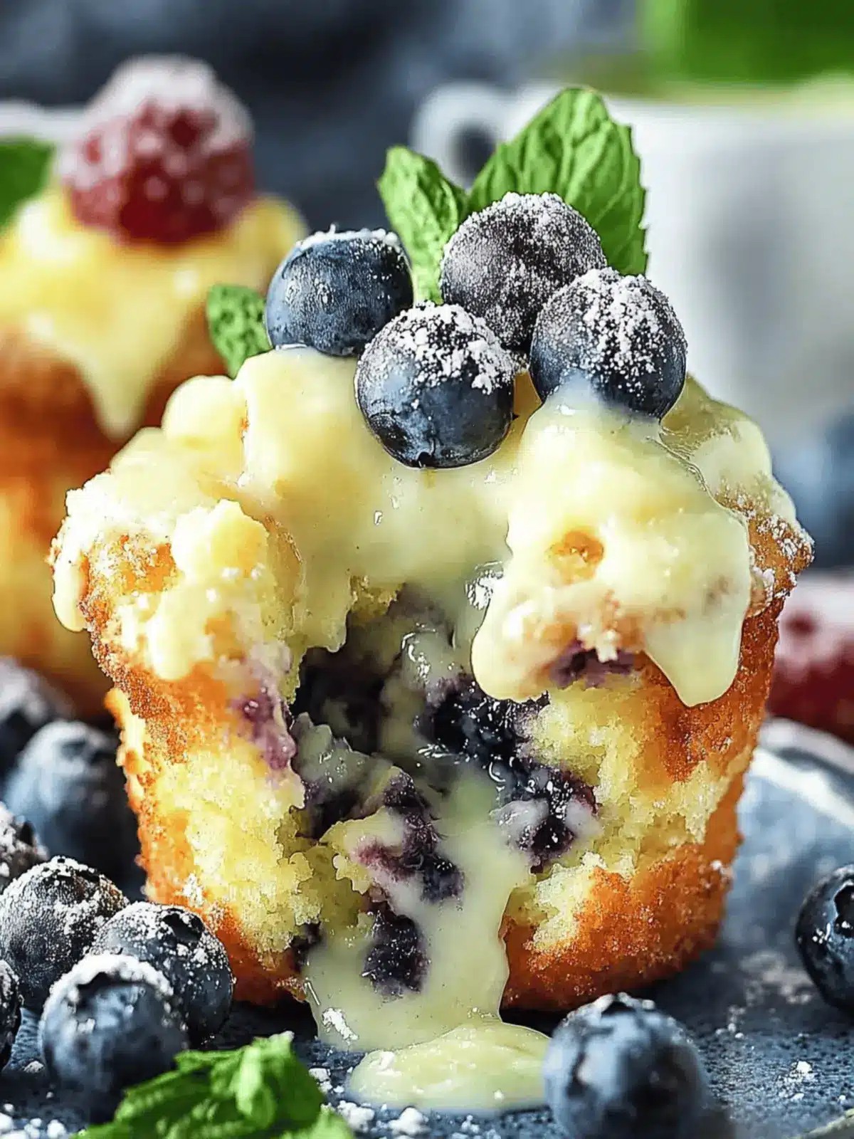 Blaubeer Frischkäse Muffins