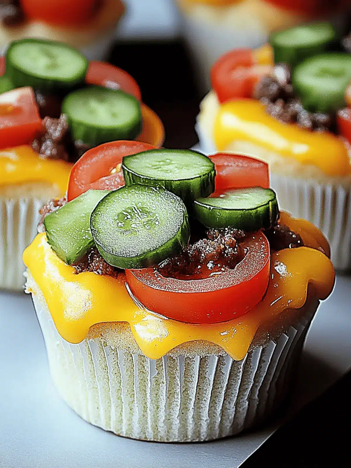 Backen Cheeseburger Muffins für die nächste Party 2 Backen Cheeseburger Muffins