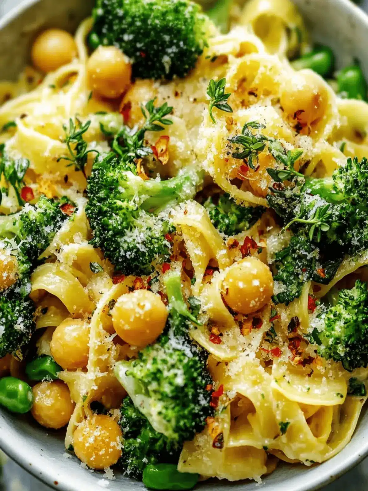 Brokkoli Kichererbsen Pasta mit Knoblauch Olivenöl 3 Brokkoli Kichererbsen Pasta mit Knoblauch Olivenöl