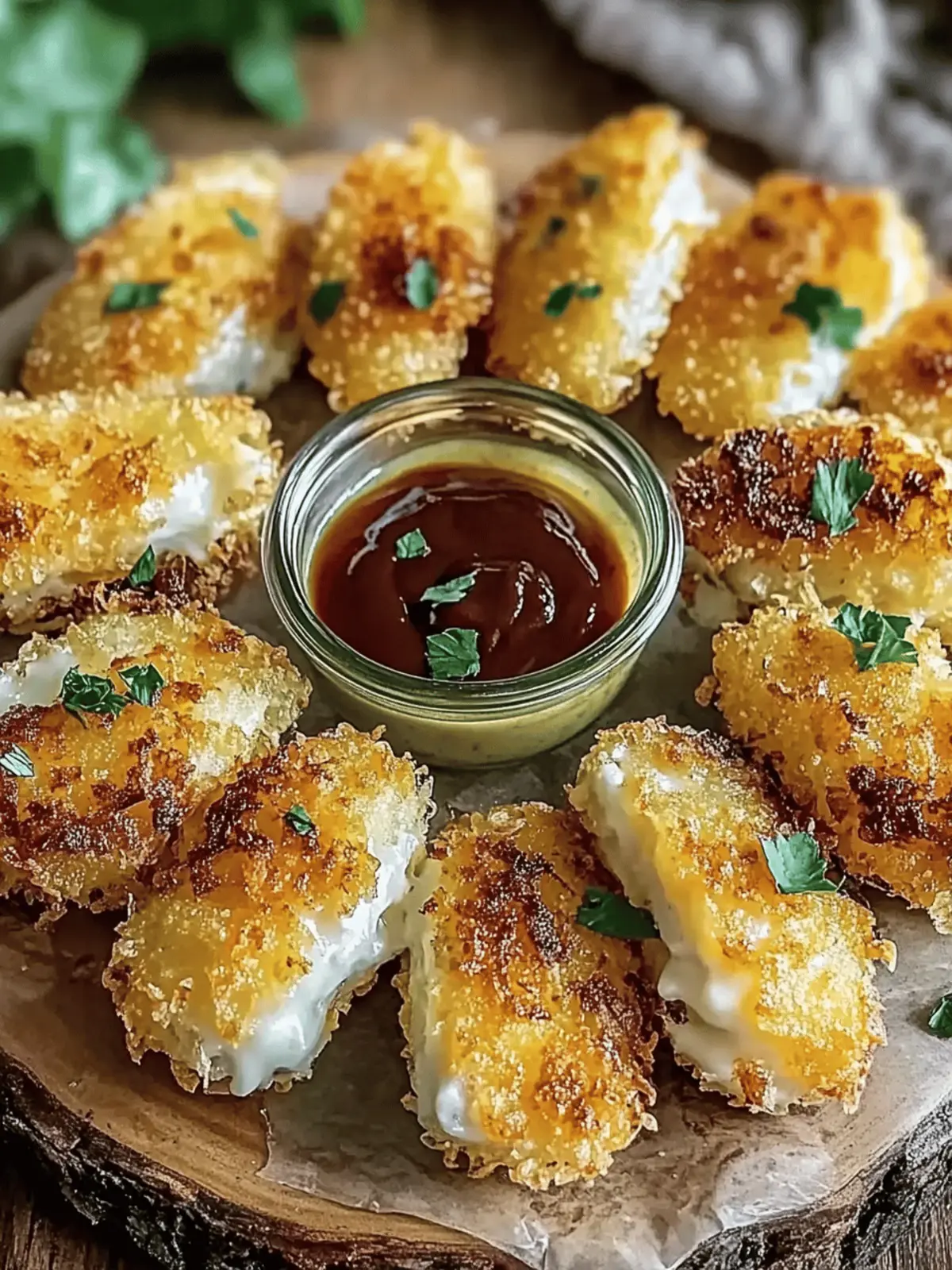 Knusprige Airfryer-Hühnchenstreifen mit Honig-Senf-Sauce