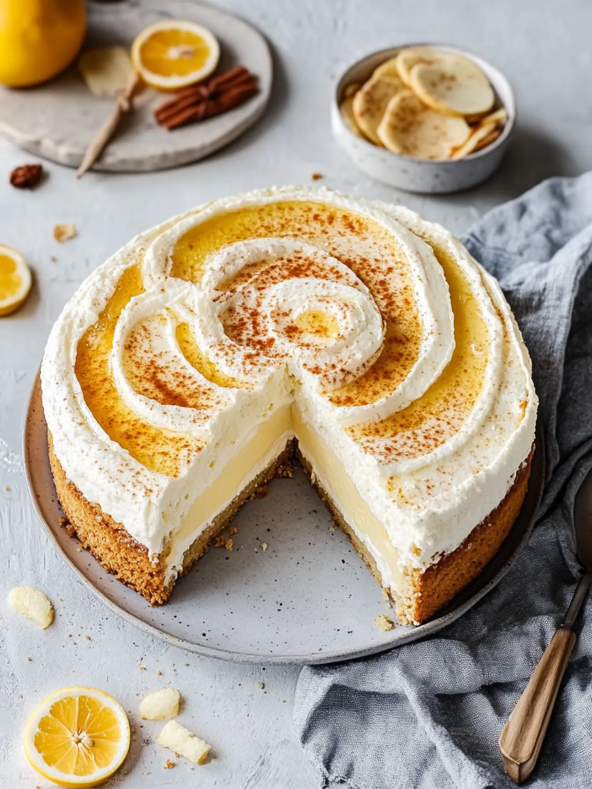 Zimtschnecken-Käsekuchen, so cremig