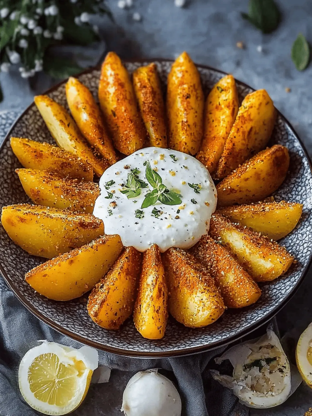 Knusprige Kartoffelspalten: Perfekt für jeden Snack! 3 knusprige Kartoffelspalten