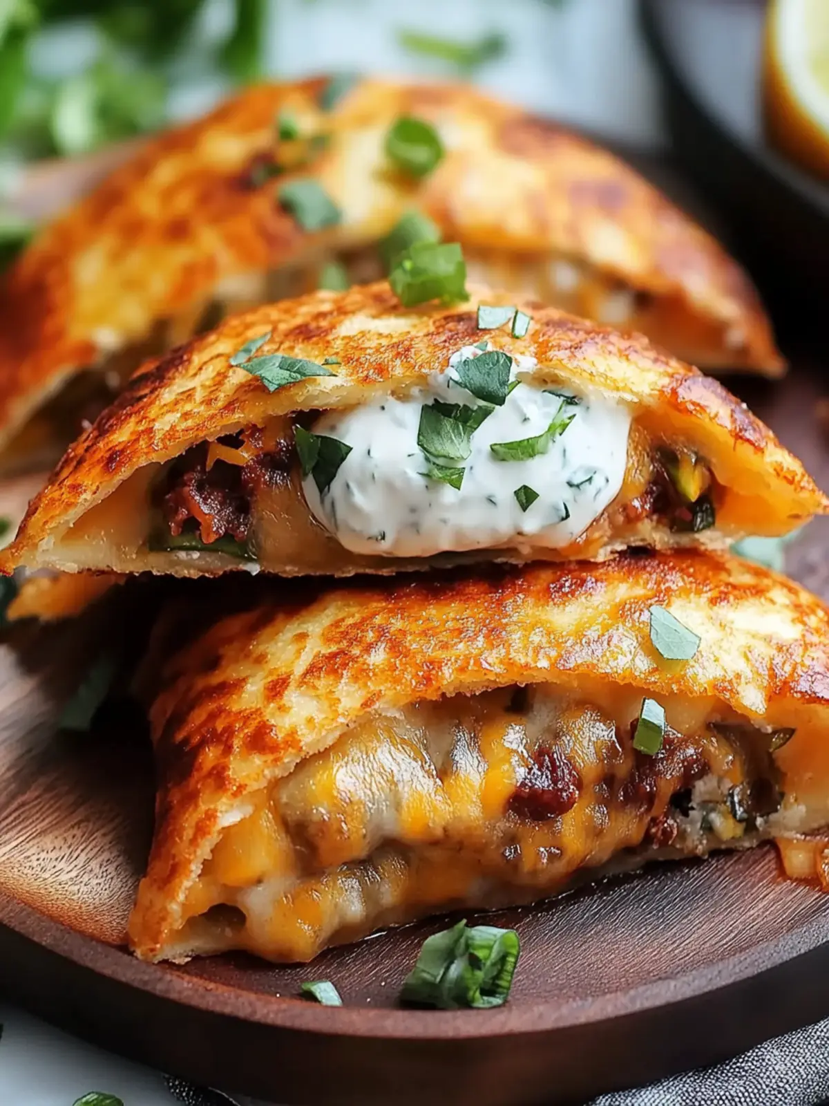 Kartoffeltaschen mit Doppelrahmfrischkäse