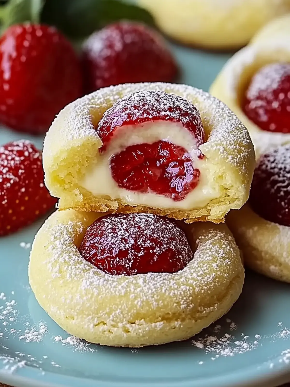 Erdbeerkäsekekse – Fruchtige Genussmomente für Zuhause 5 Erdbeerkäsekekse