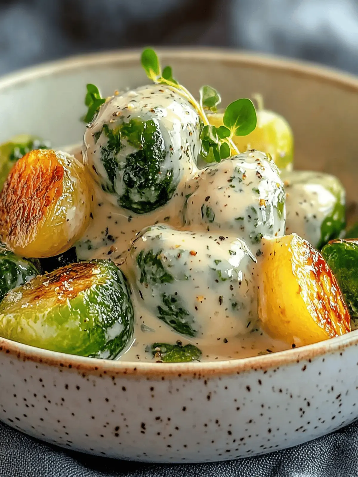 Rosenkohl in Frischkäse- und Senfsauce: Ein Genuss! 2 Rosenkohl in Frischkäse- und Senfsauce