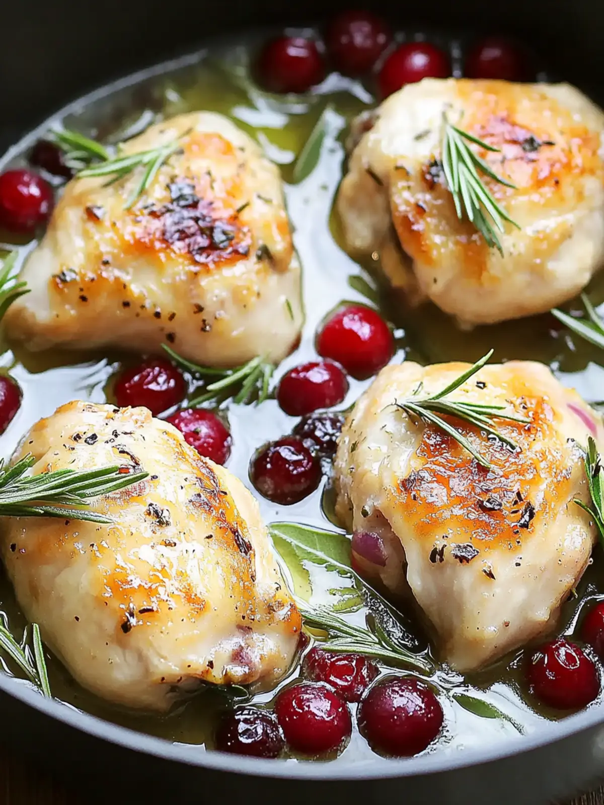 Preiselbeer-Rosmarin-Hähnchen in einer Pfanne zaubern 2 Preiselbeer-Rosmarin-Hähnchen in einer Pfanne