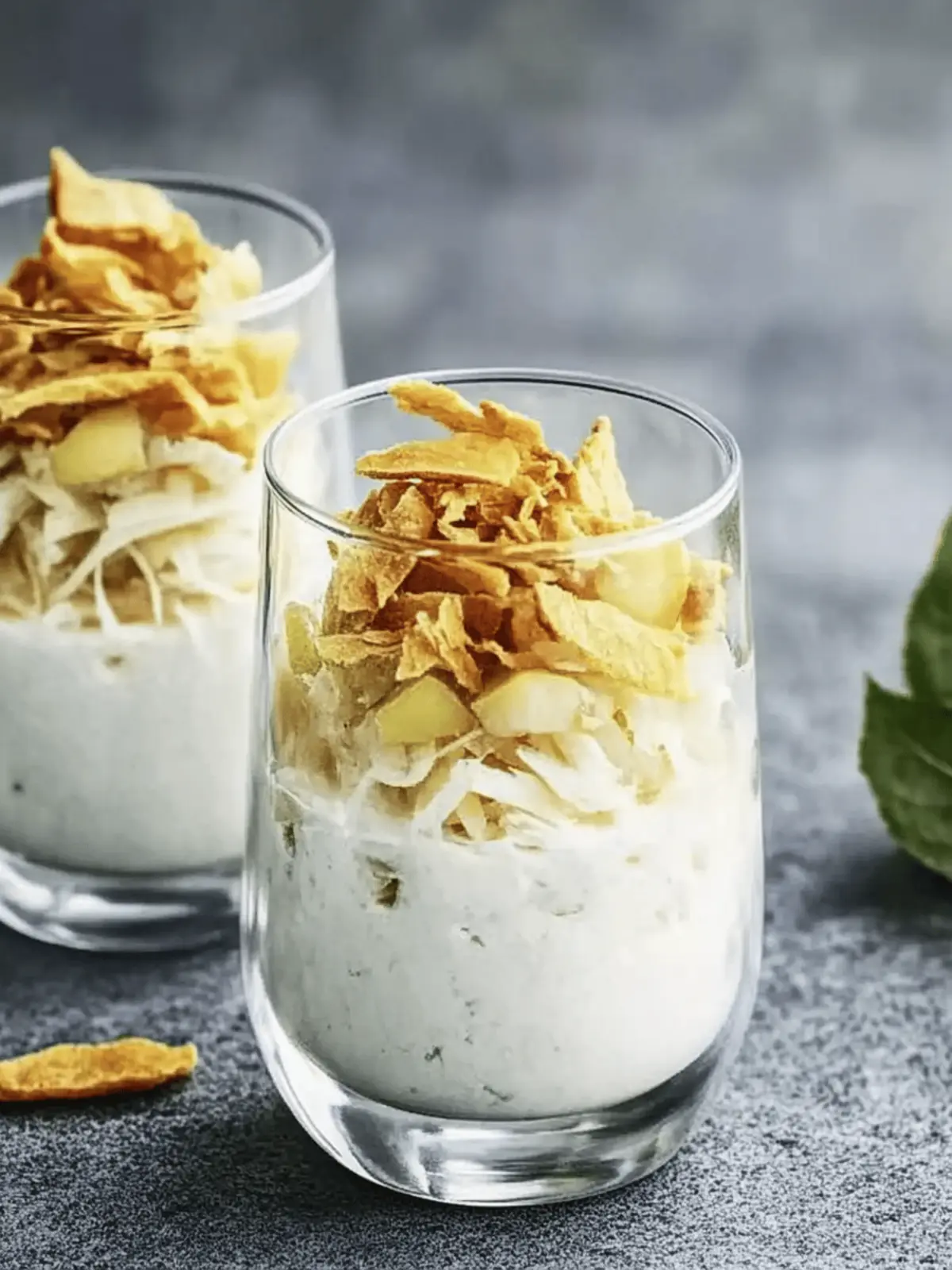 Low-Carb Apfel-Schnee mit Crunch