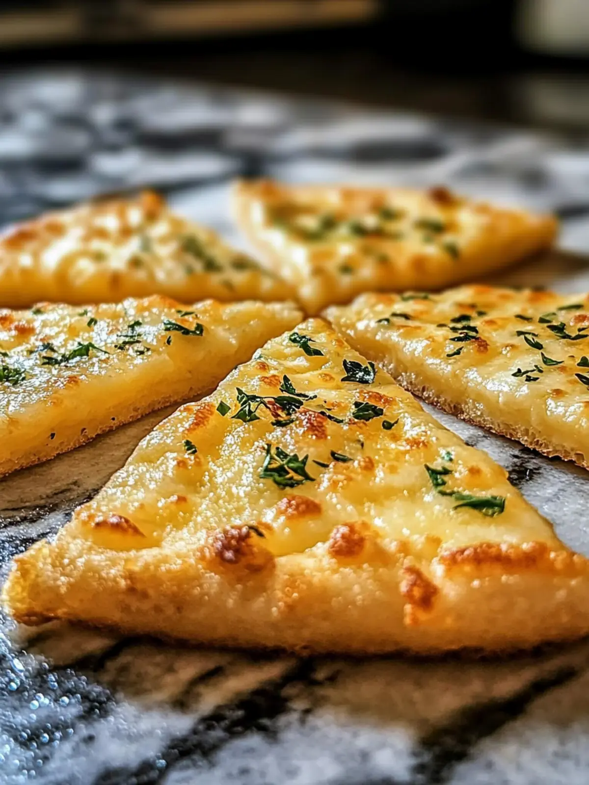 Crispy Käsetriangel mit Knoblauch- und Kräuterfüllung 2 Crispy Käsetriangel mit Knoblauch- und Kräuterfüllung