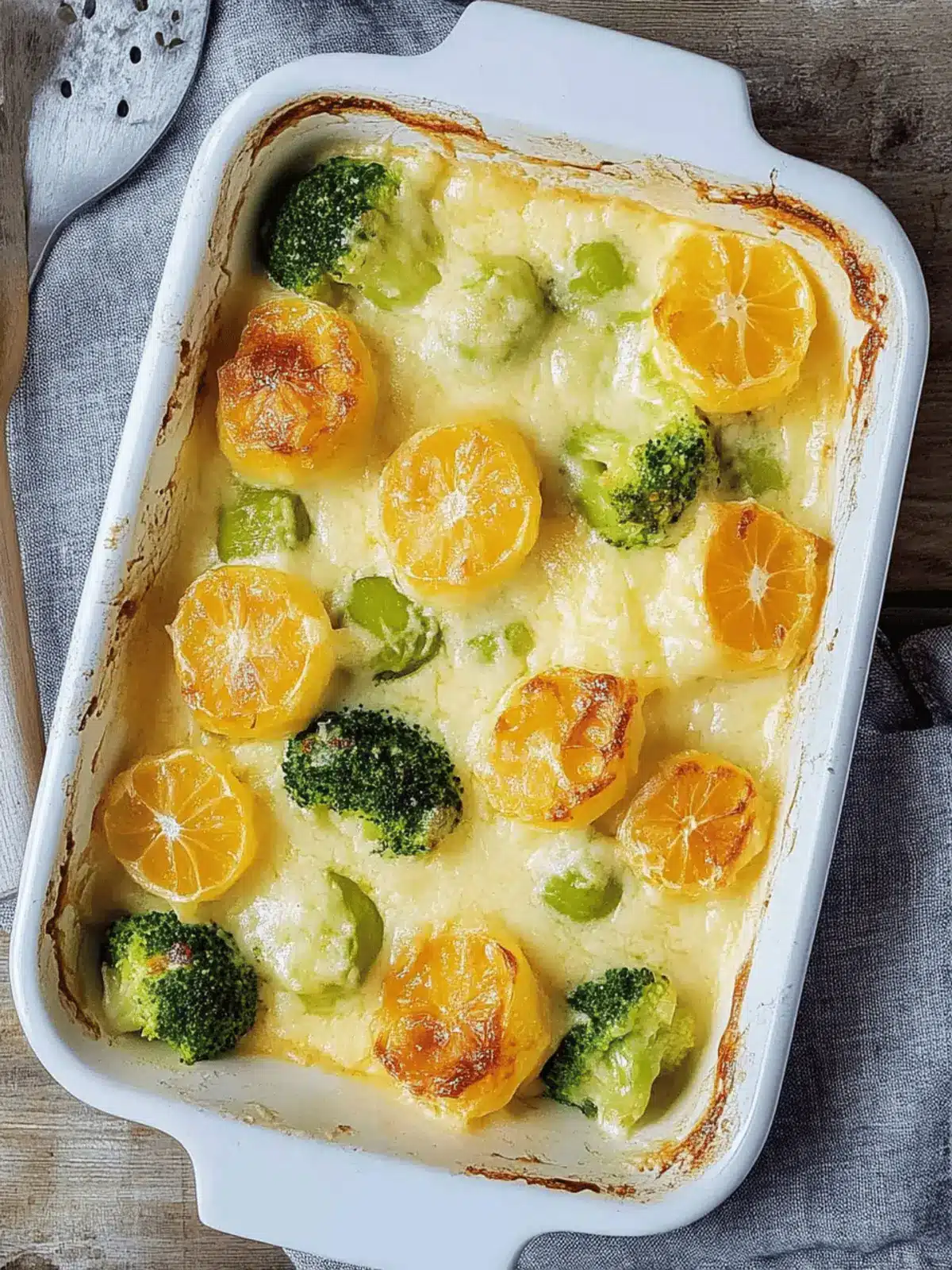 Rosenkohl- und Kartoffelauflauf