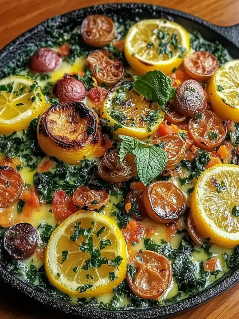 Creamy Garlic Chickpea Zucchini Pan