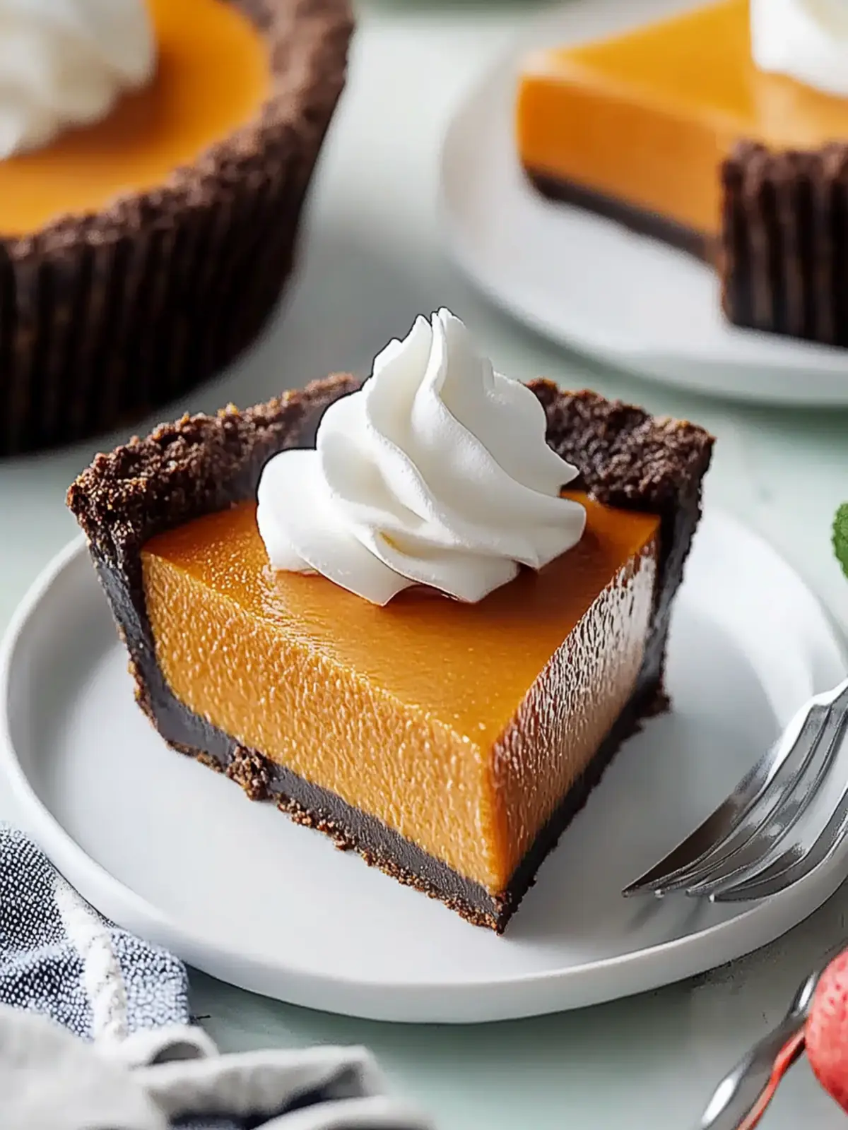 Einfache dunkle Schokoladen-Kürbis-Tarte für Herbstgenuss 2 Einfache dunkle Schokoladen-Kürbis-Tarte