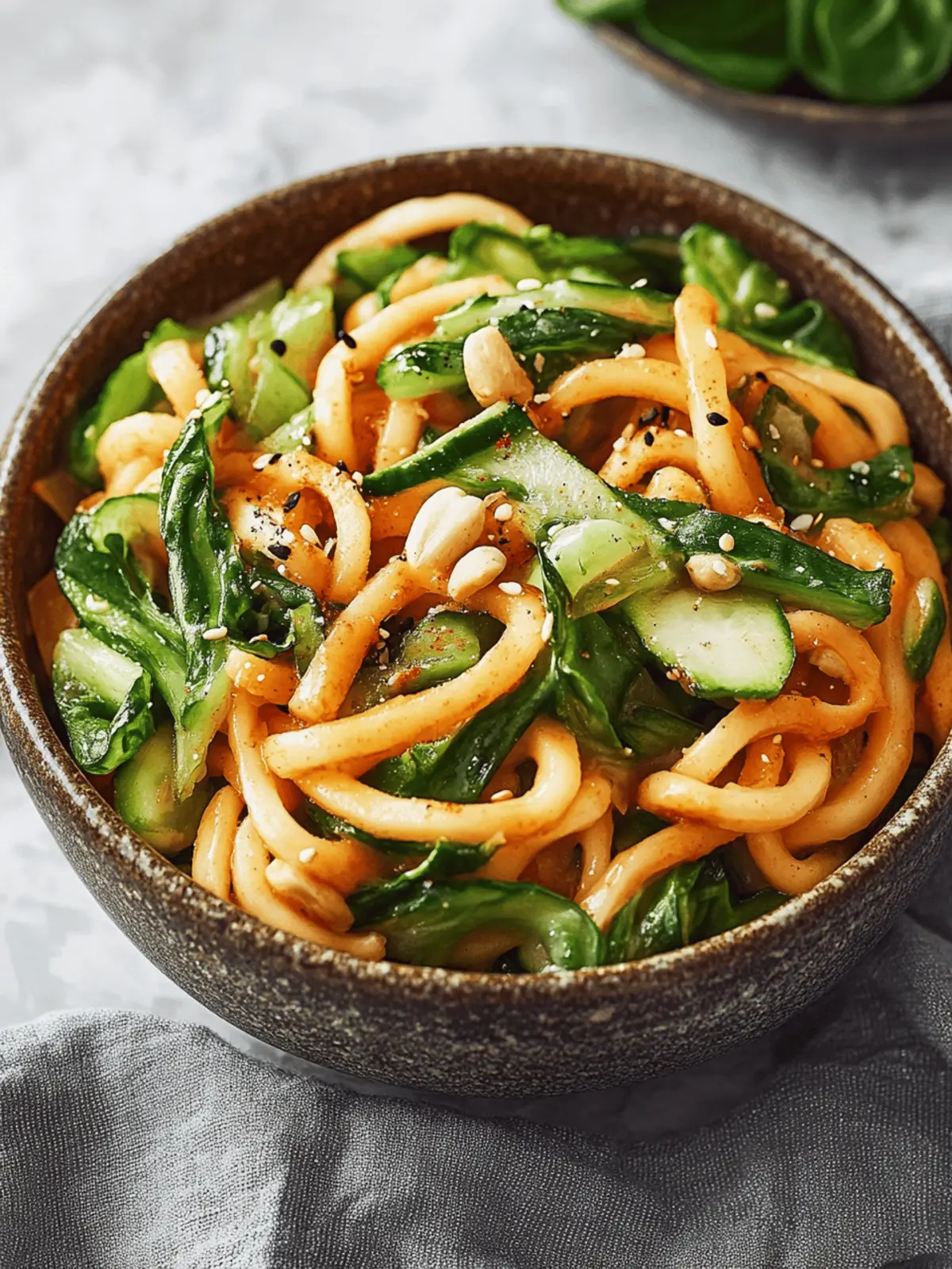 Hühnchen Udon Pfanne