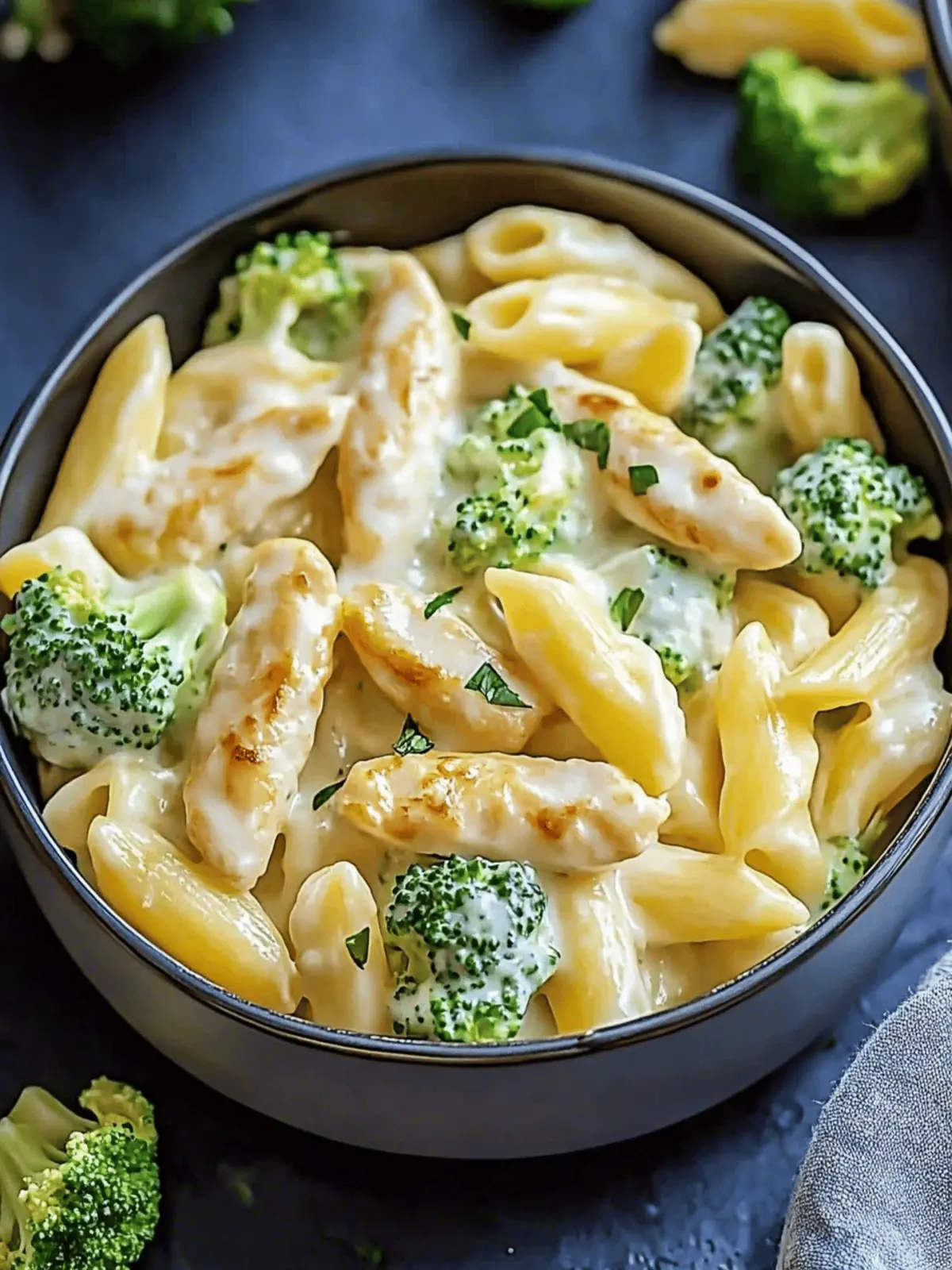 Cremige Hähnchen Brokkoli Pasta für schnelle Abende 3 Cremige Hähnchen Brokkoli Pasta
