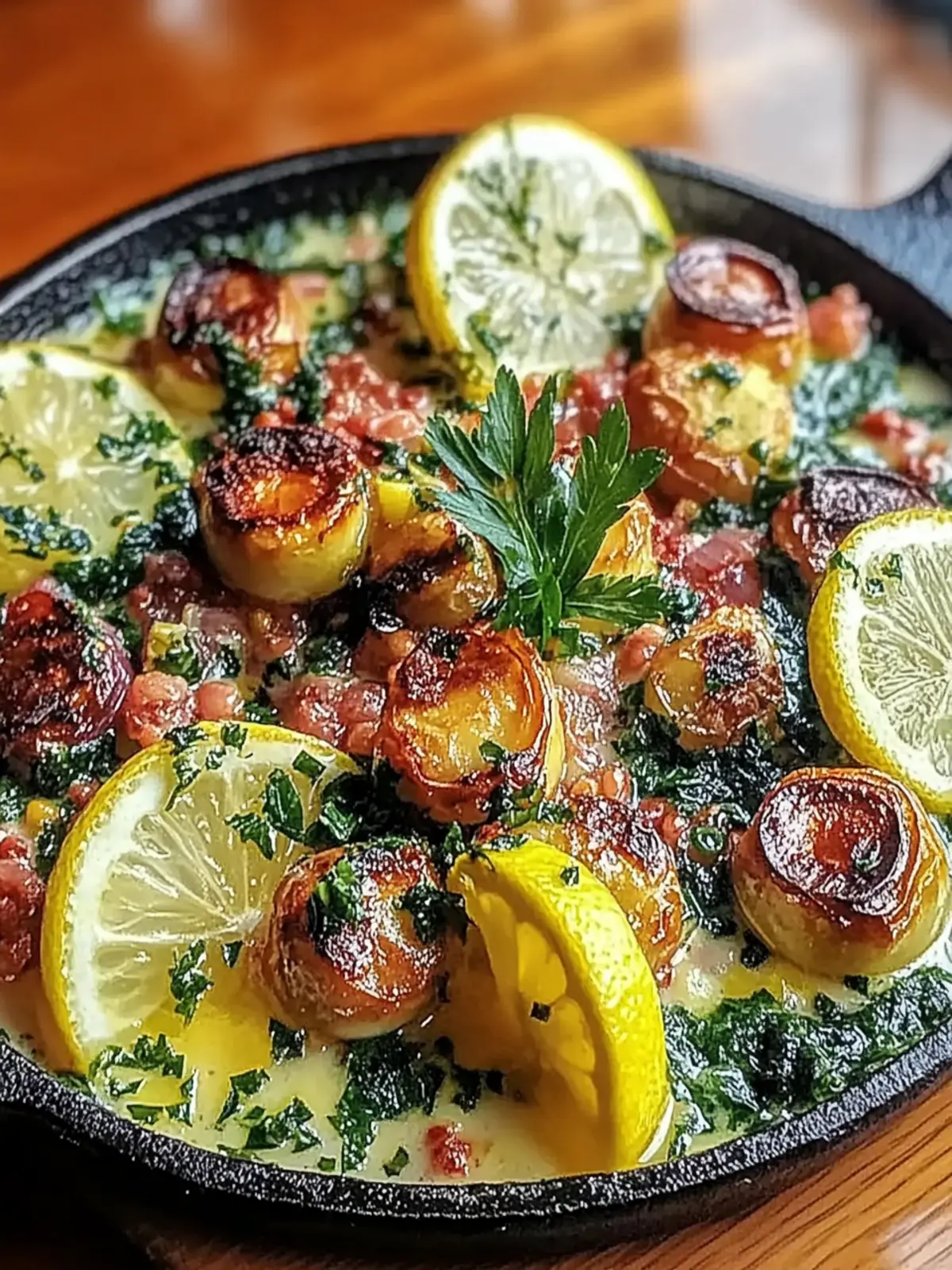 Creamy Garlic Chickpea Zucchini Pan