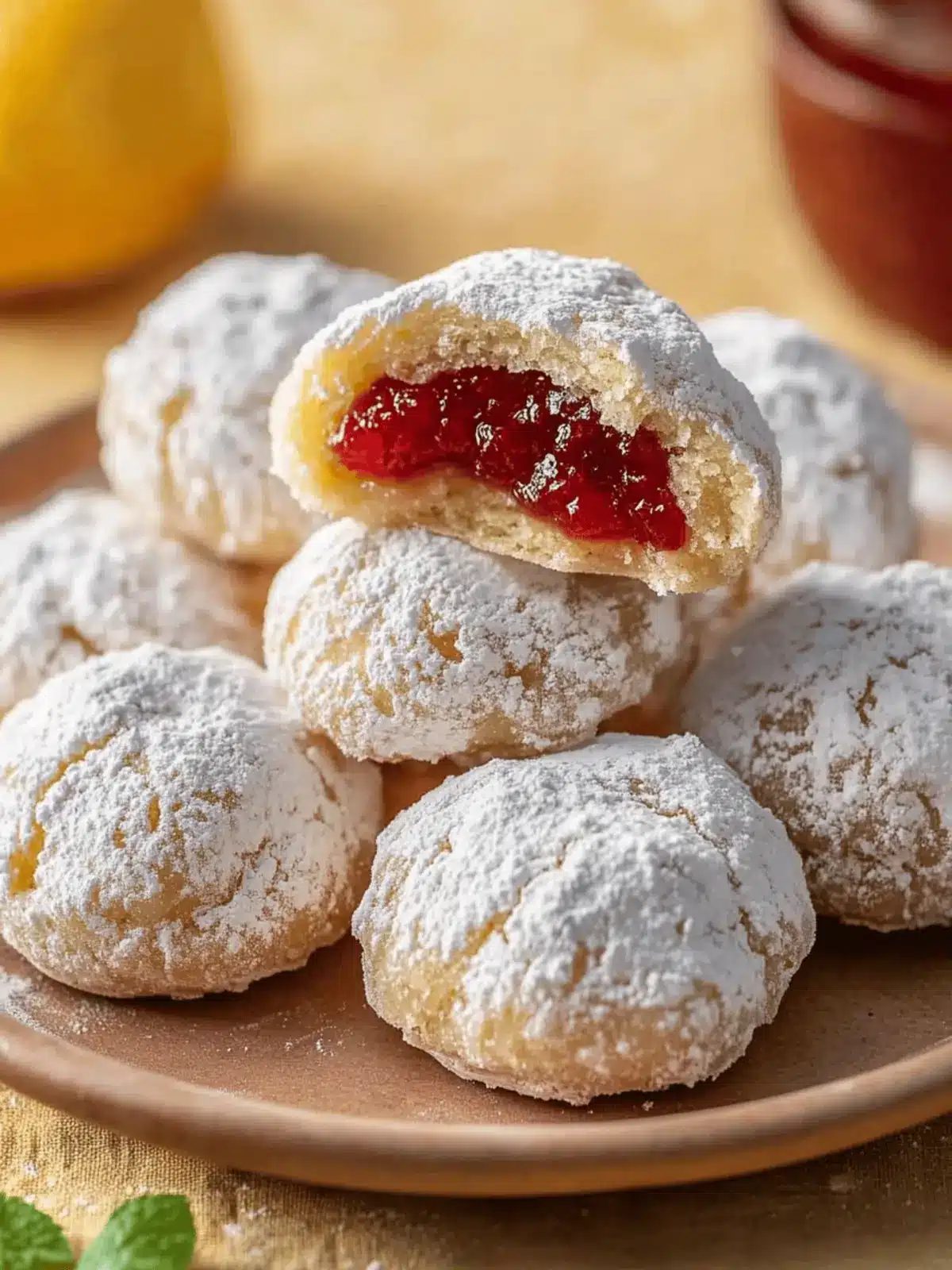 Marmeladenfüllte Kuchen vom Blech leicht gemacht 2 Marmeladenfüllte Kuchen von einem Backblech