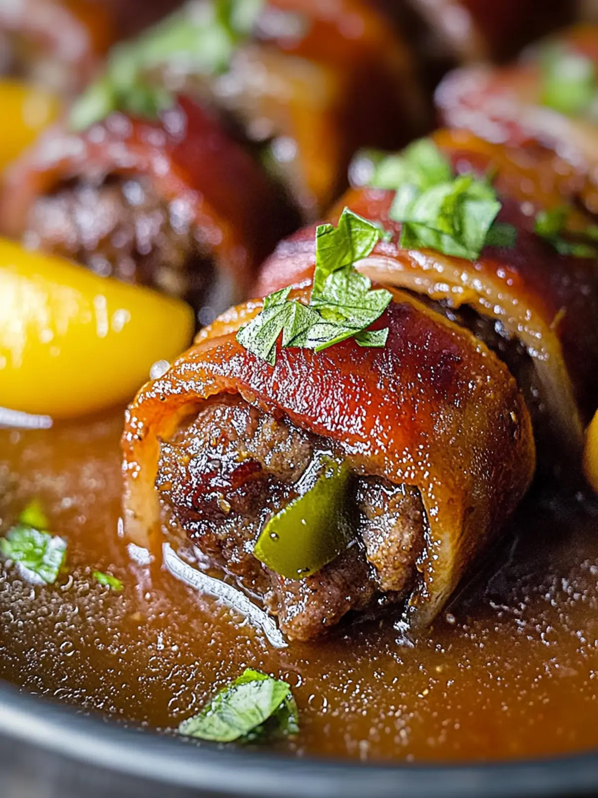 Zarte Rinderrouladen im Ofen zubereitet für Freunde 2 Zarte Rinderrouladen im Ofen zubereitet