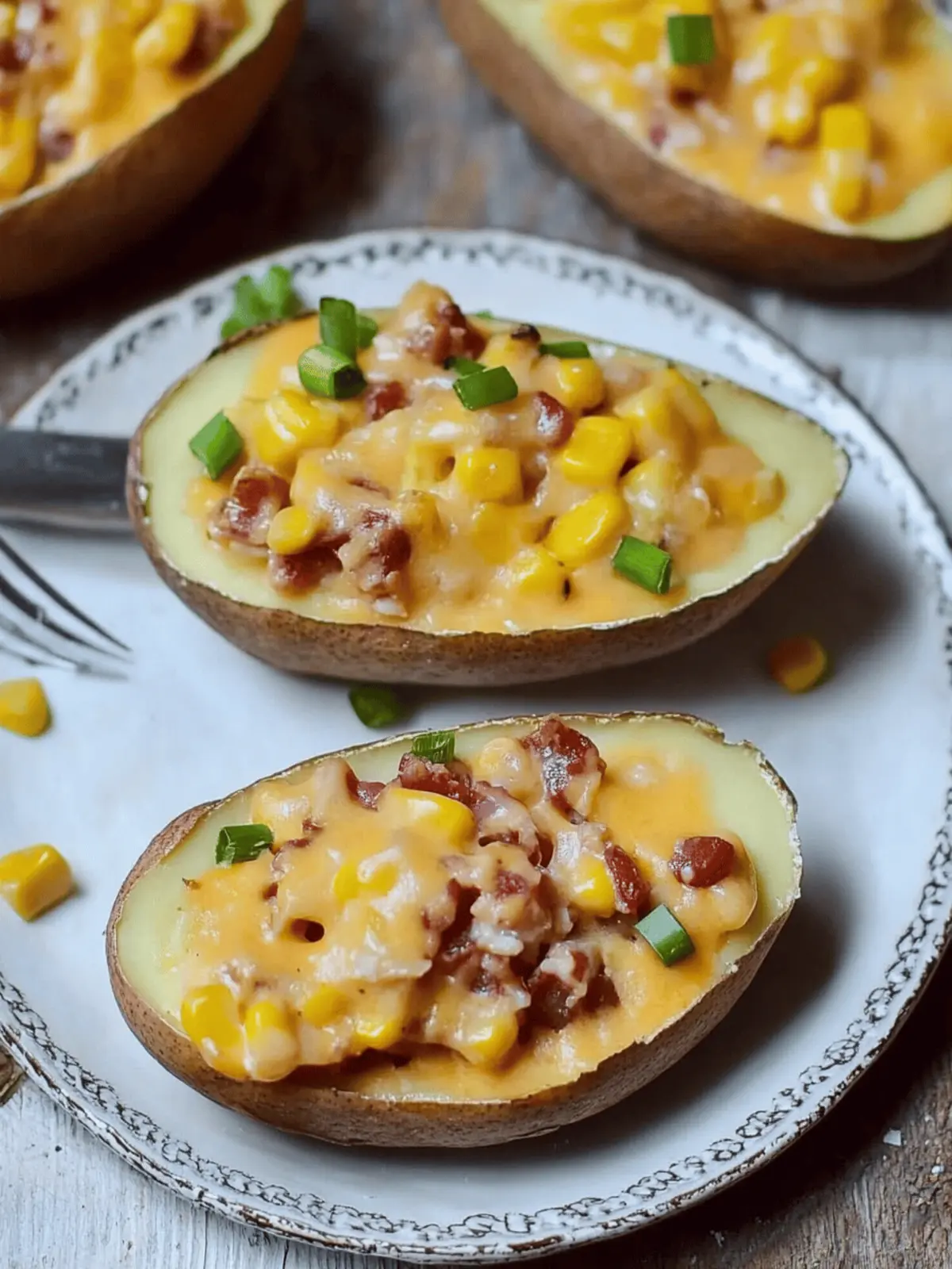 Gefüllte Ofenkartoffeln mit Bohnen und Gemüse 3 Gefüllte Ofenkartoffeln