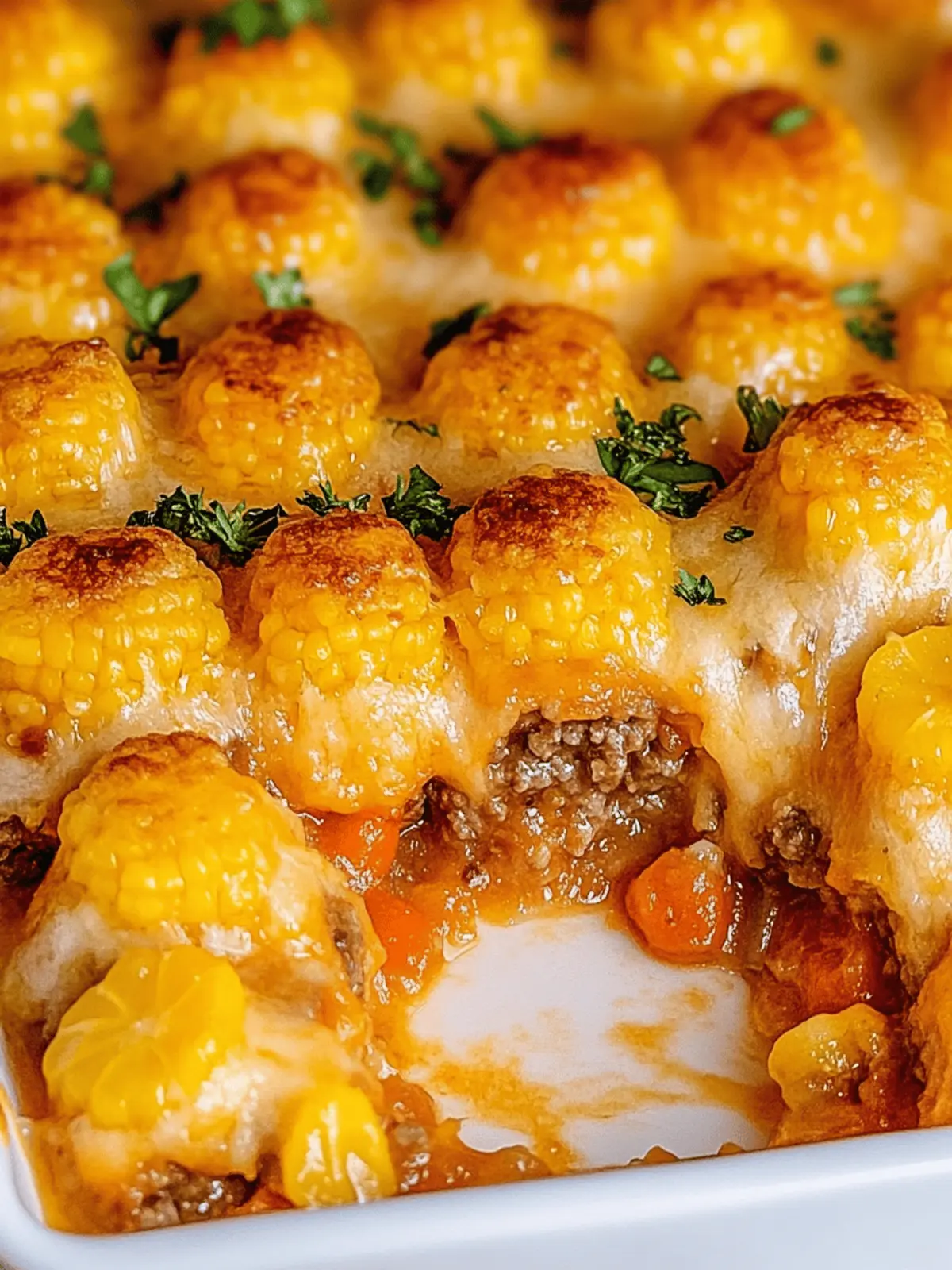 Einfacher, käsiger Cowboy-Auflauf