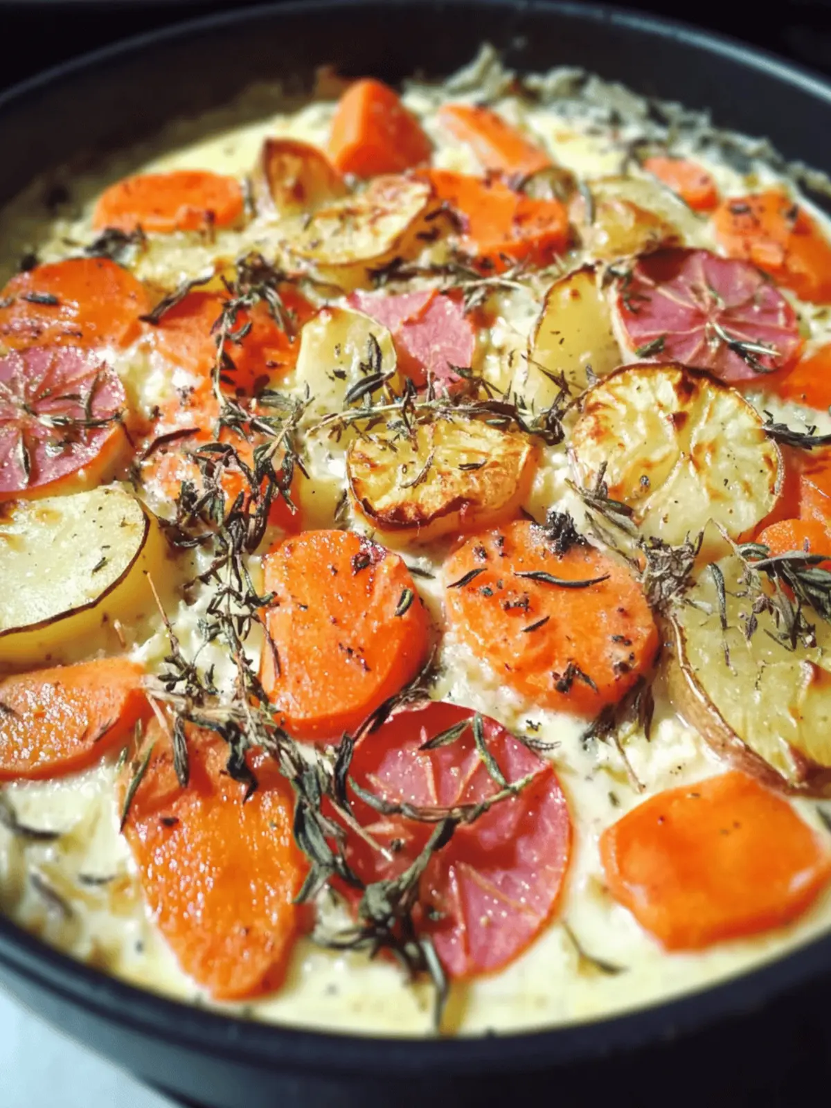 Cremig gerösteter Kohlrabi und Karotten für die Familie 4 Cremig gerösteter Kohlrabi und Karotten