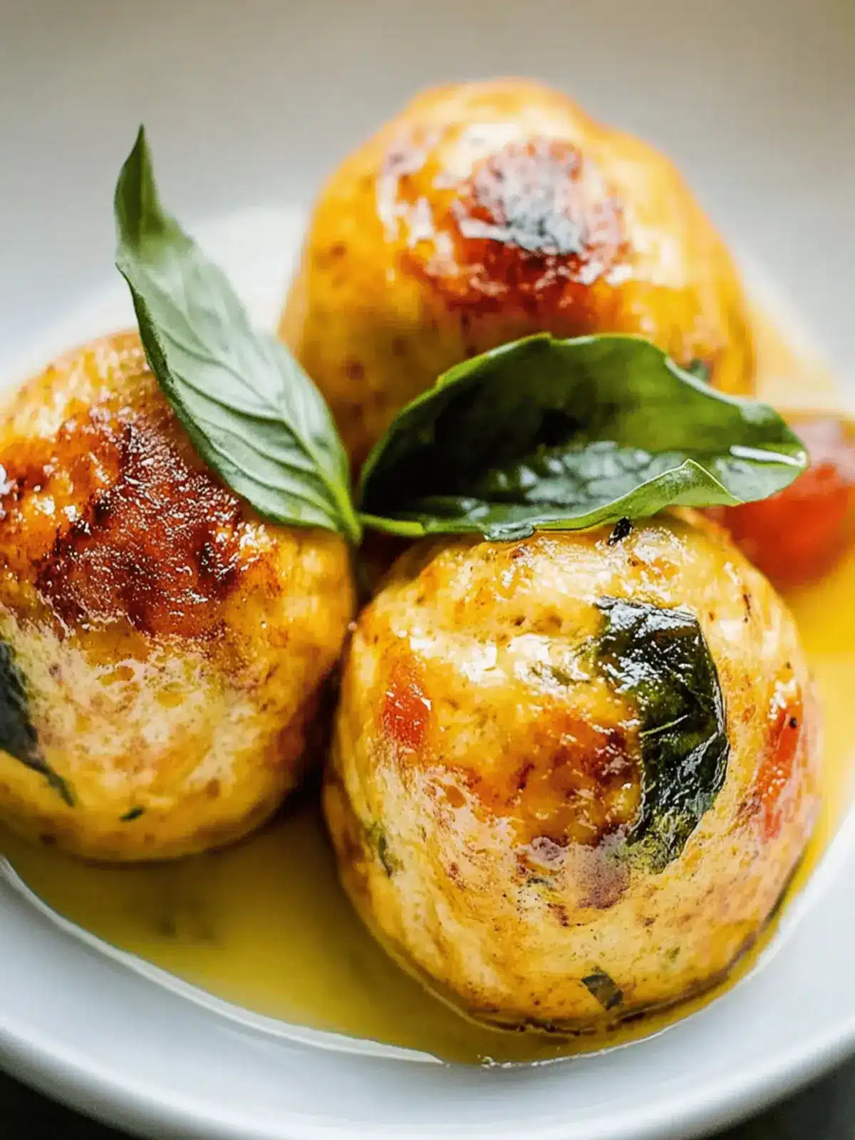 Kürbisknödel mit Salbeibutter: Herbstlicher Genuss 4 Kürbisknödel mit Salbeibutter