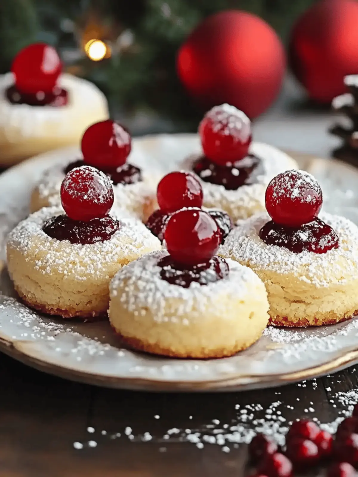 Weihnachts-Marascino-Kirsch-Shortbread-Kekse selbstgemacht 2 Weihnachts-Marascino-Kirsch-Shortbread-Kekse
