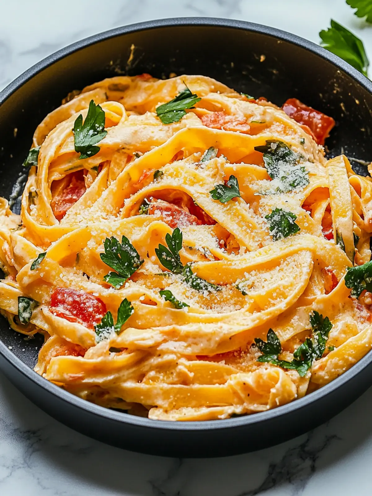 Diese getrocknete Tomaten-Pasta