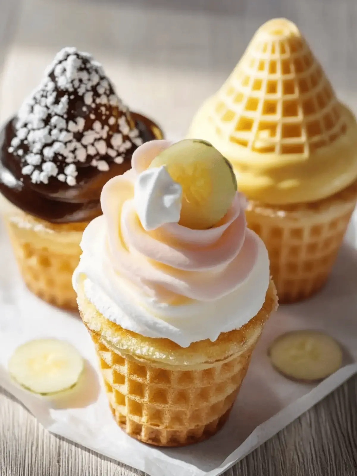 Kuchen im Waffelbecher einfach und schnell machen 4 Kuchen im Waffelbecher