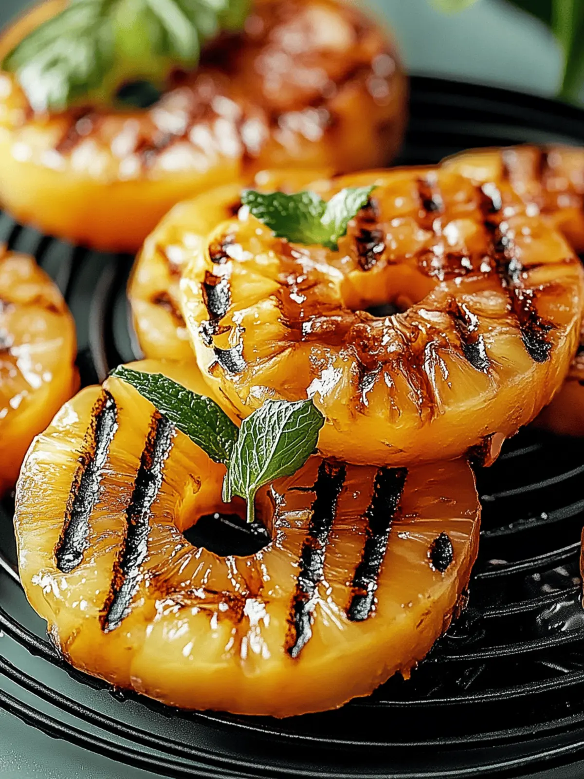 Gegrillte Ananas mit Honig und Zimt: Sommerlicher Genuss 3 Gegrillte Ananas mit Honig und Zimt