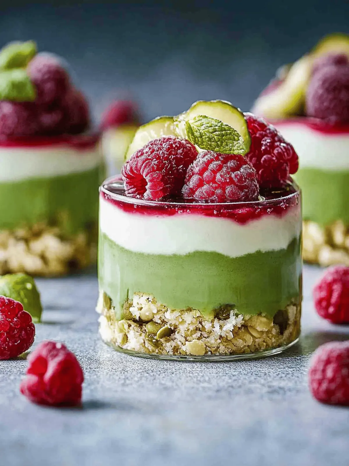 Himbeer- und Pistazienmousse-Törtchen leicht gemacht 2 Himbeer- und Pistazienmousse-Törtchen