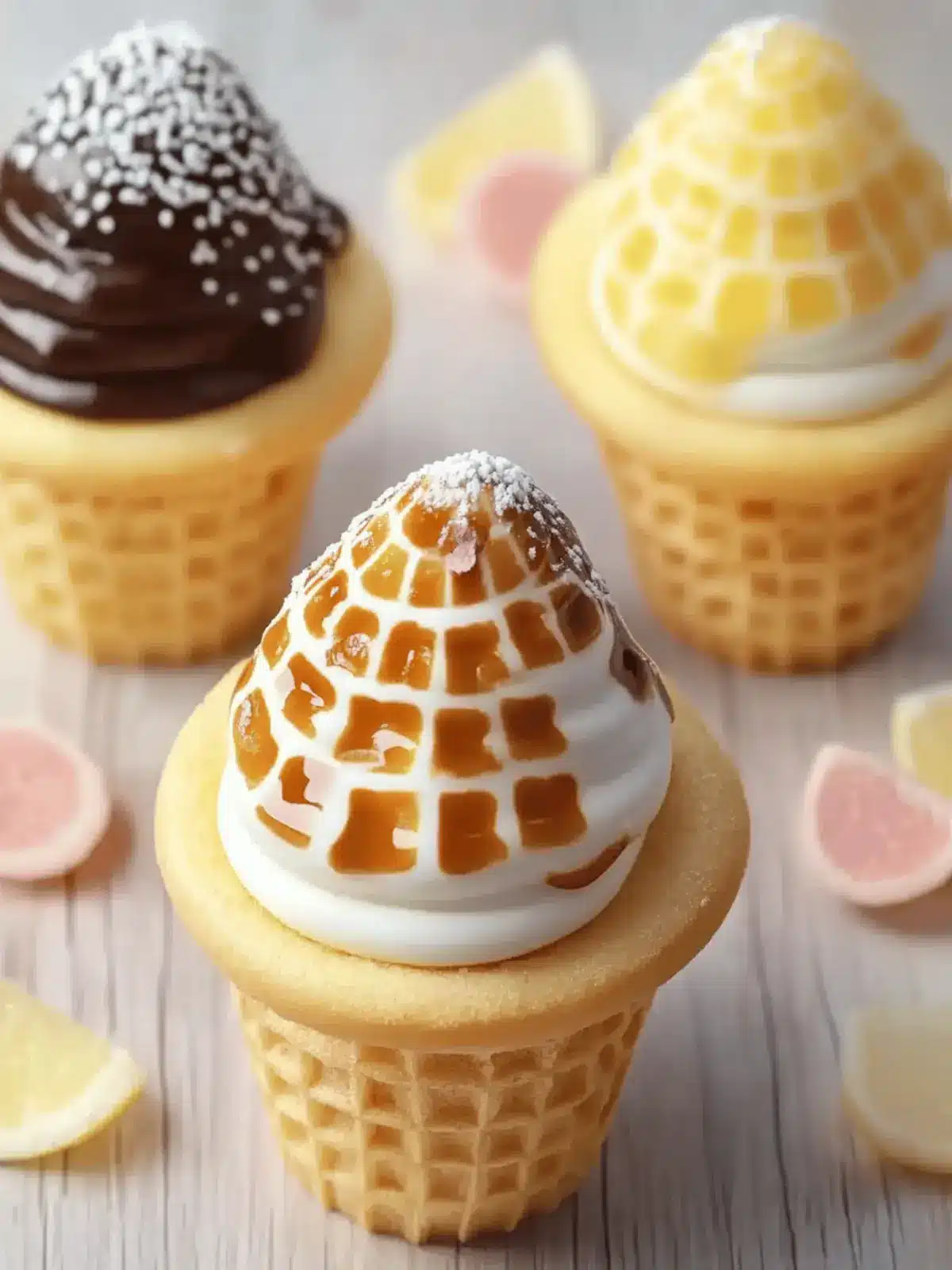 Kuchen im Waffelbecher einfach und schnell machen 2 Kuchen im Waffelbecher