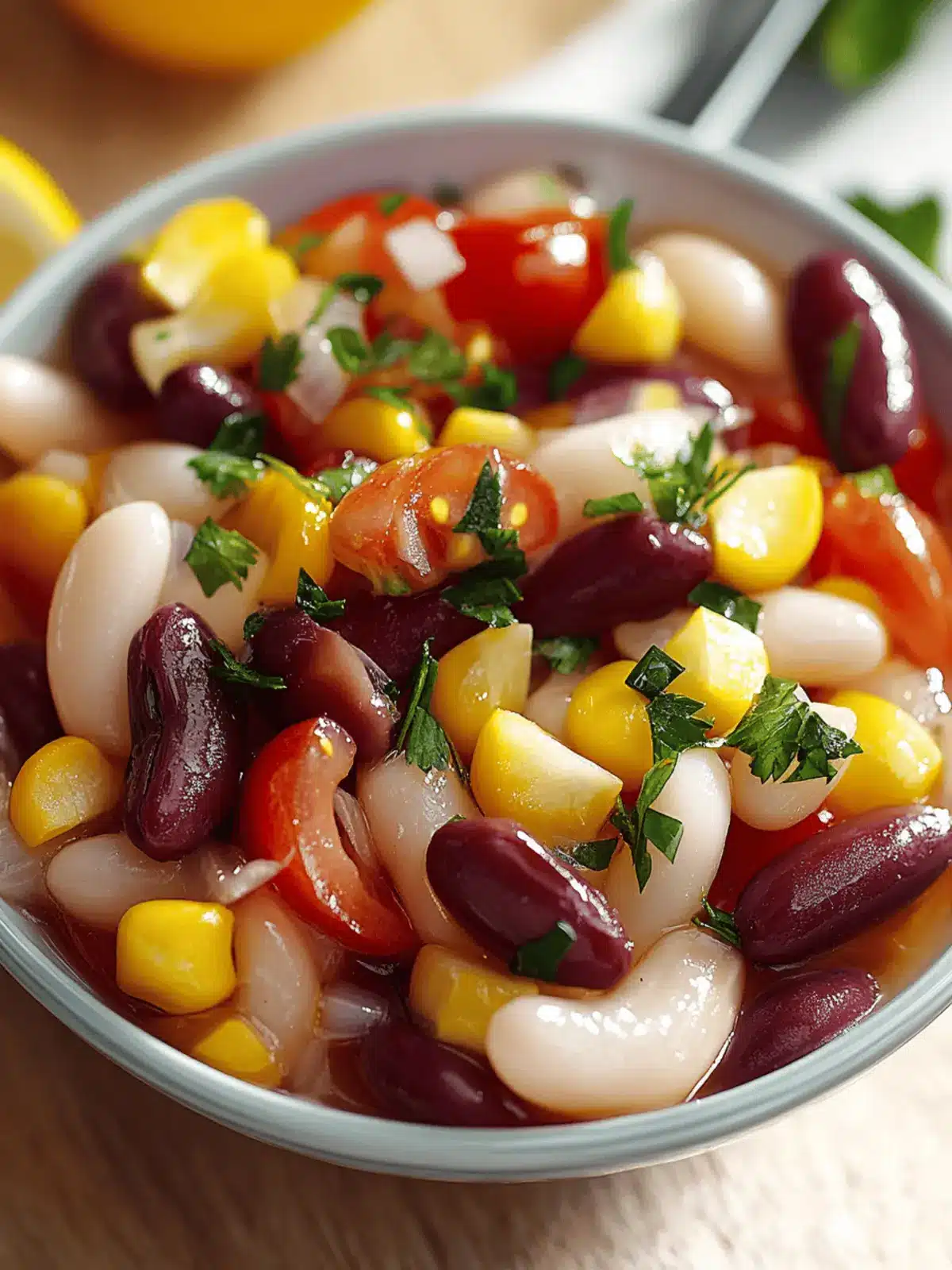 Bunte Bohnensalat für Diabetiker – frisch, knackig und gesund