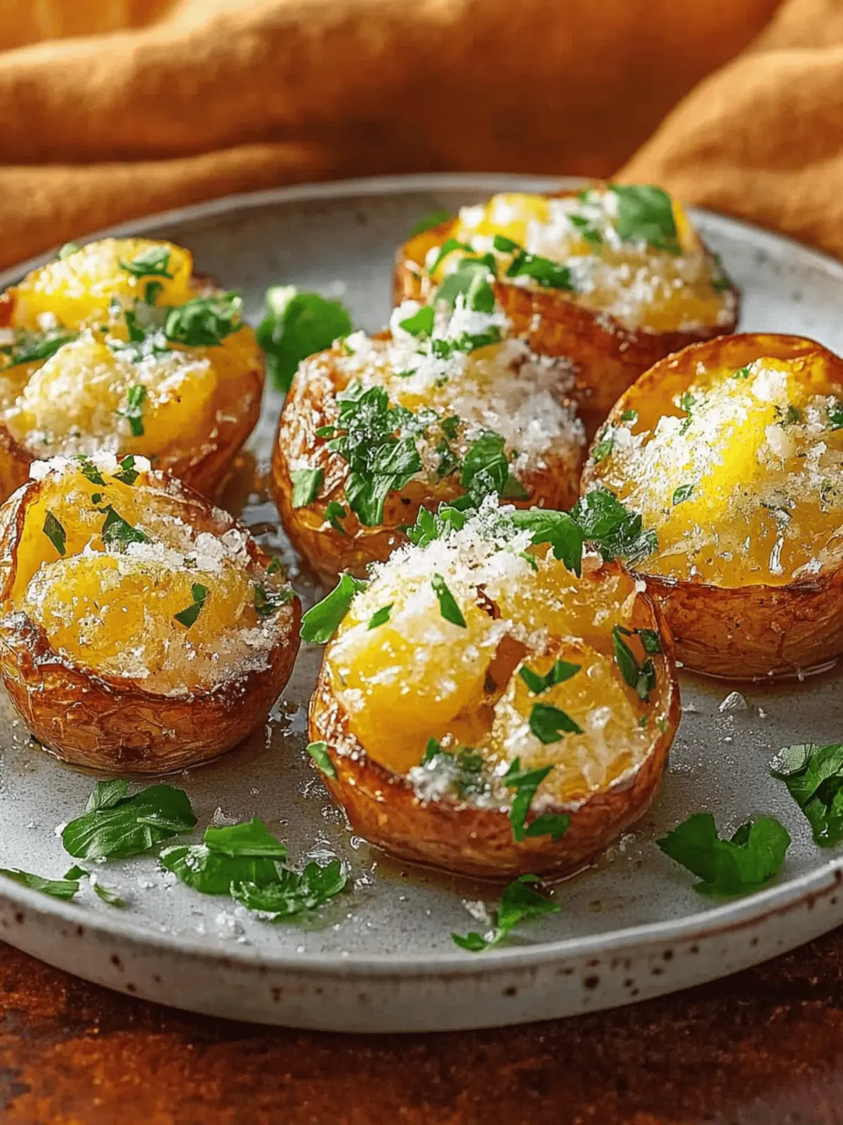 Knusprige zerdrückte Kartoffeln mit Parmesan - Super lecker! 2 Knusprige zerdrückte Kartoffeln mit Parmesan