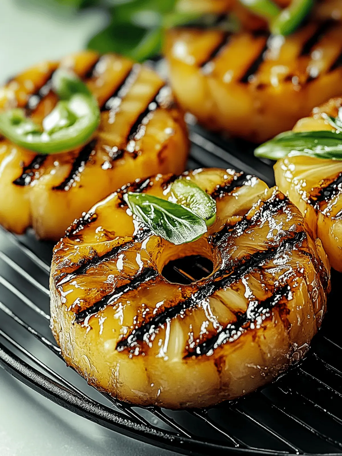 Gegrillte Ananas mit Honig und Zimt: Sommerlicher Genuss 4 Gegrillte Ananas mit Honig und Zimt