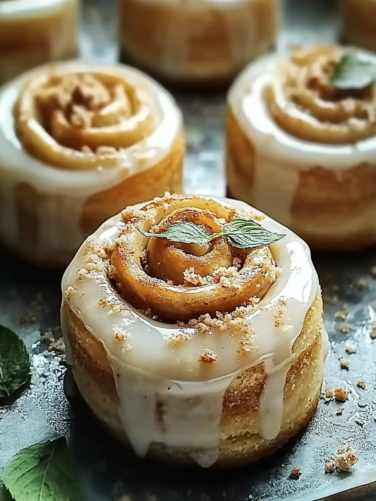 Mini Zimtschnecken Bissen für süße Snack-Momente 5 Mini Zimtschnecken Bissen