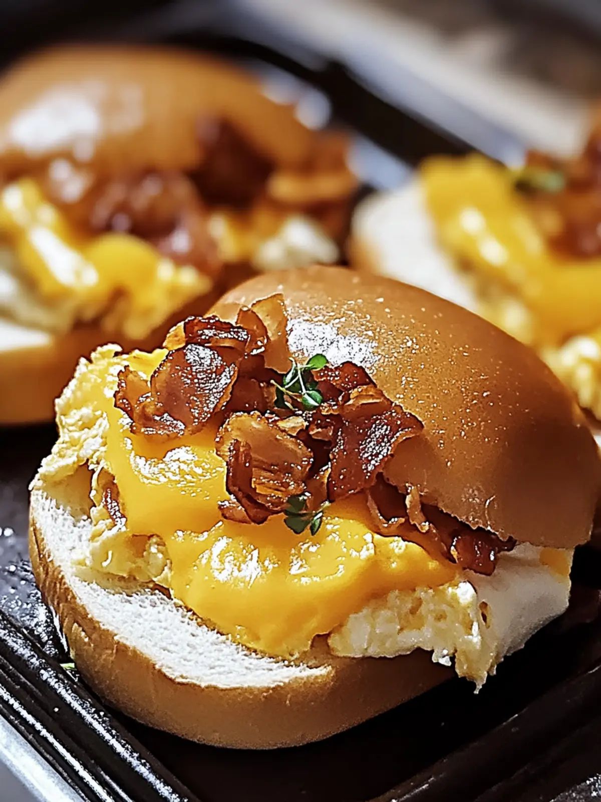 Knusprige Frühstücks-Slider