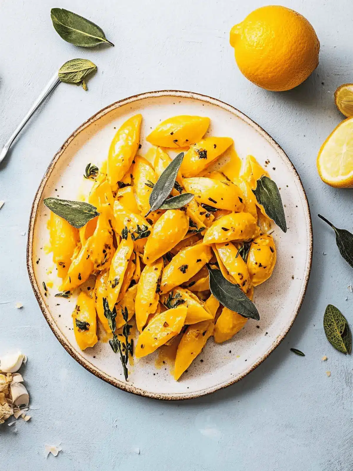 Kürbis-Nudeln mit Salbei, Knoblauch und Chili ein Genuss 4 Kürbis-Nudeln mit Salbei, Knoblauch und Chili