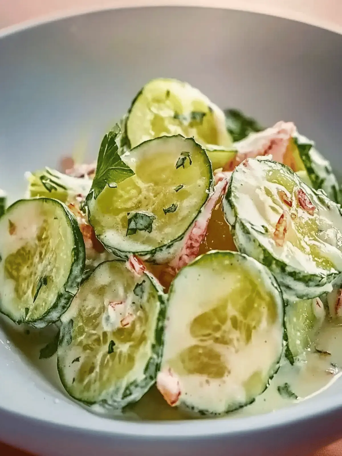 Cremiger Gurken- und Avocadosalat für den Sommer 4 Cremiger Gurken- und Avocadosalat