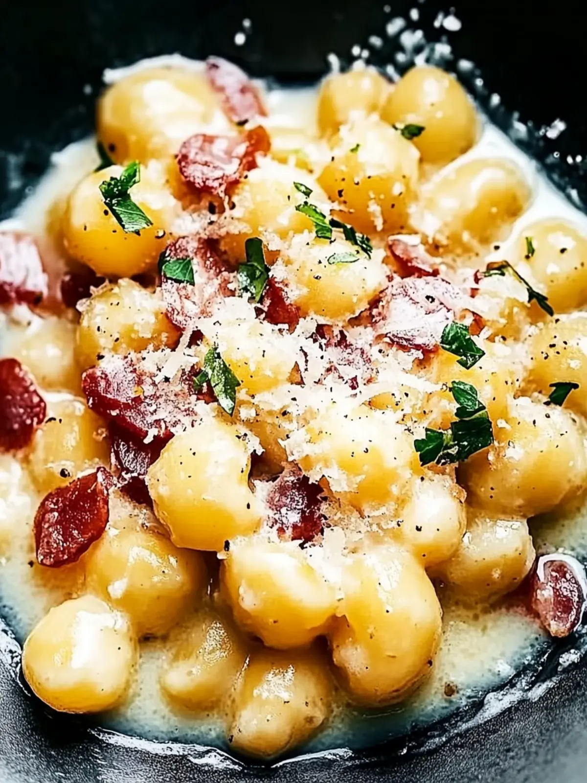 Gnocchi Carbonara ohne Sahne