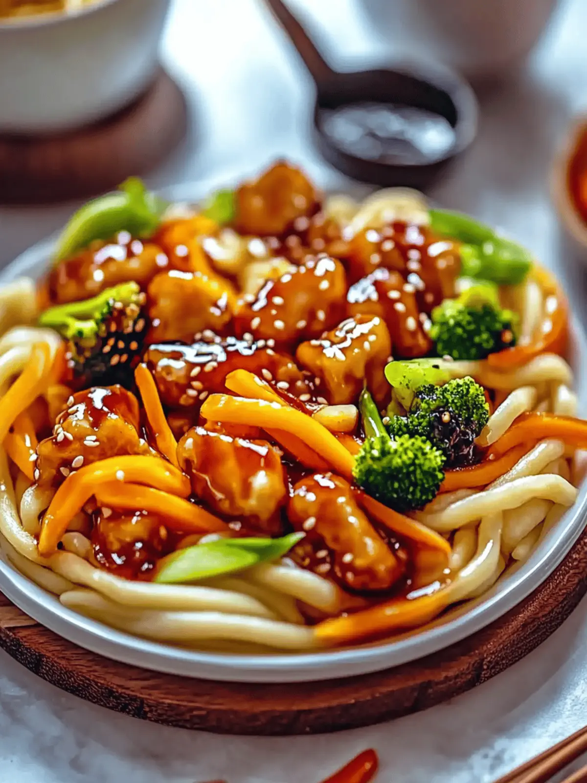 Hühnchen Teriyaki Nudeln