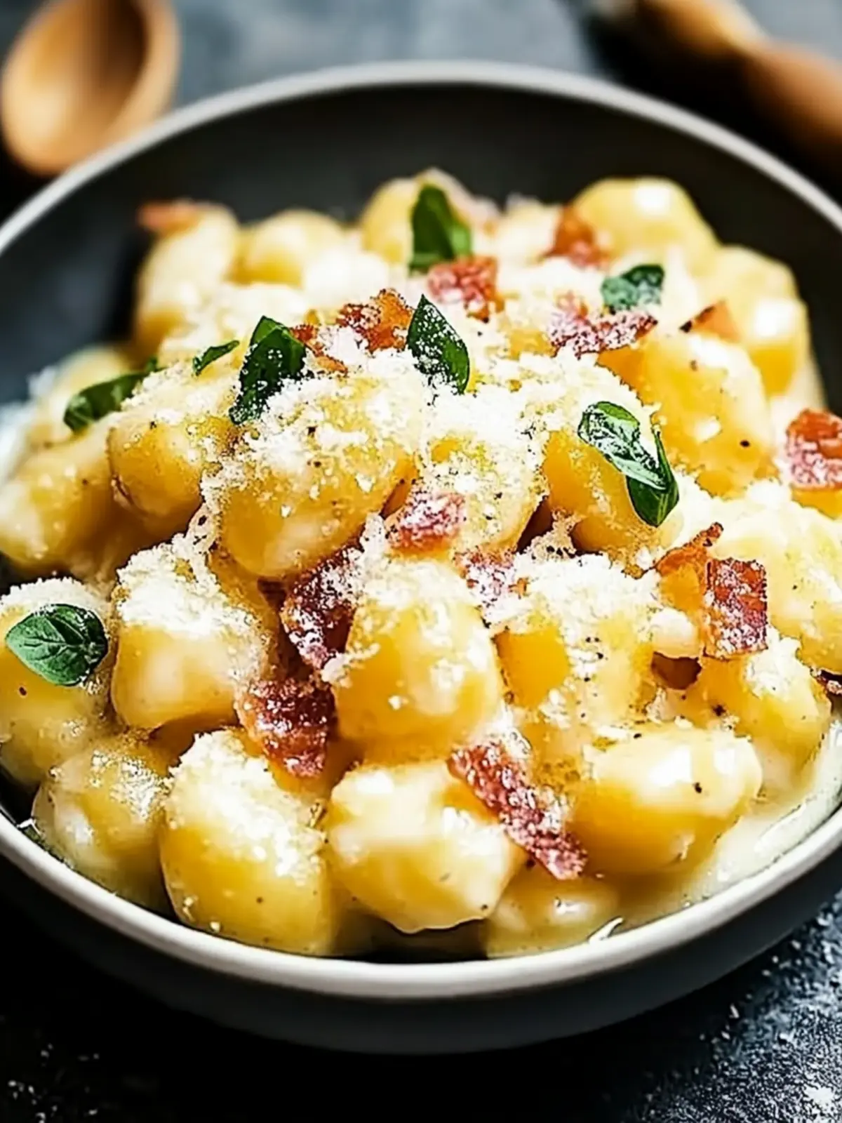Gnocchi Carbonara ohne Sahne schnell zubereitet 2 Gnocchi Carbonara ohne Sahne